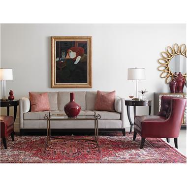 PE2378-10 Anna Sofa and PE220-00 Pat Tufted Chair Room Scene